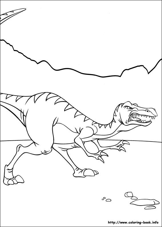 Plansa de colorat cu Dinozauri 126 31